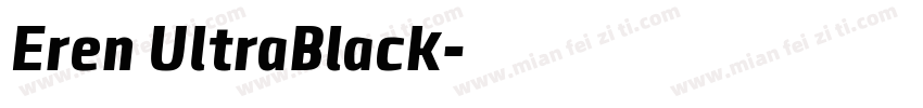 Eren UltraBlack字体转换